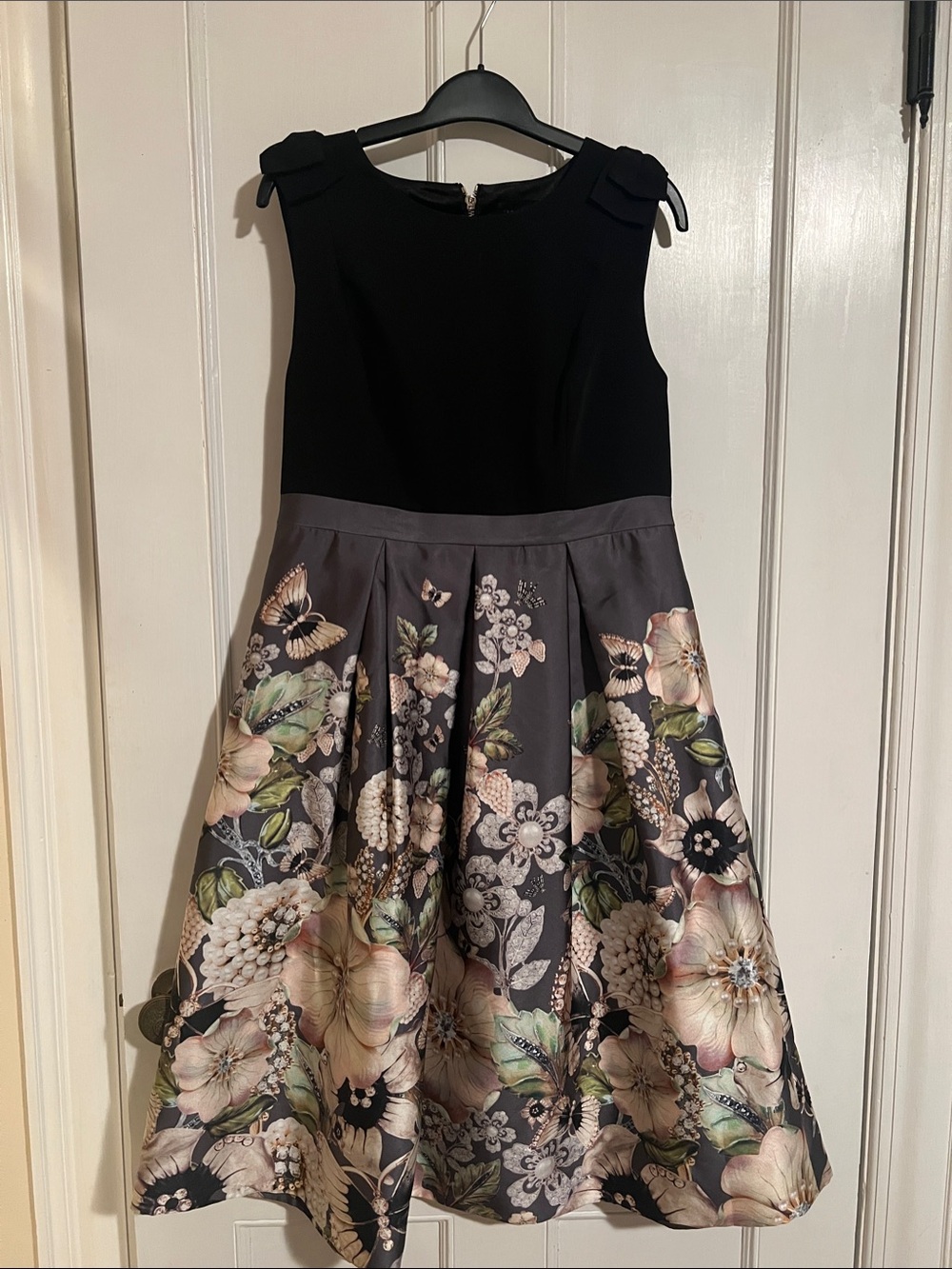 Ted Baker Floral Black Fit & Flare Formal Dress